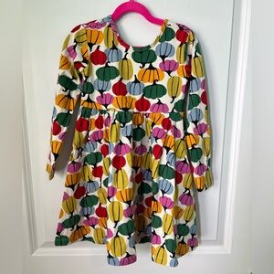 Hanna Andersson Colorful Pumpkin Dress with Pockets Size 5